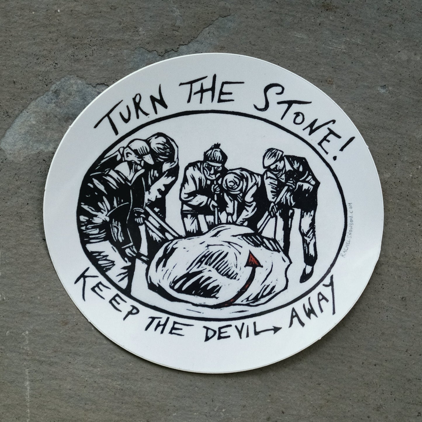 The Devil's Stone - Single Shebbear Devon Folklore Sticker