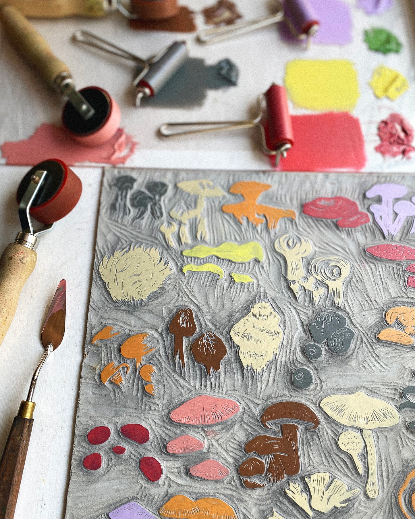 Fungi Alphabet - Full Colour or Chestnut Brown