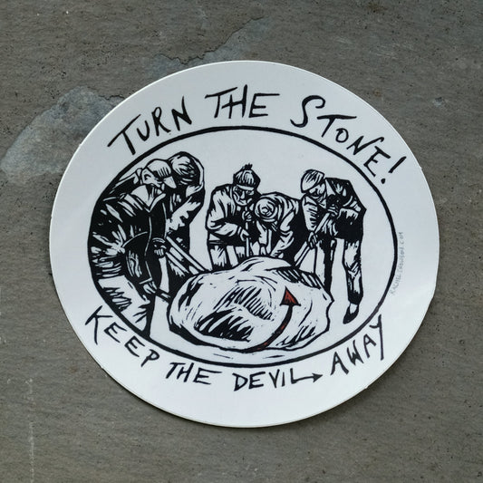 The Devil's Stone - Single Shebbear Devon Folklore Sticker