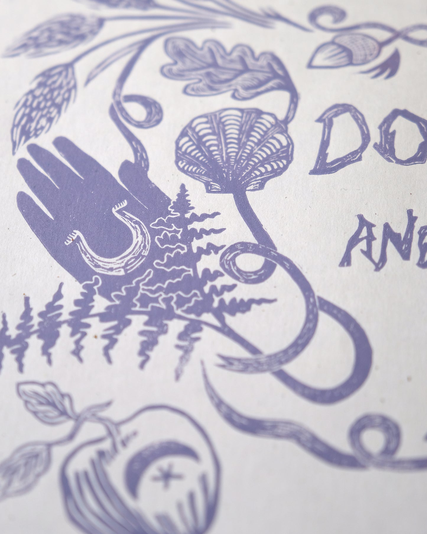 Do Right And Fear Not - Linocut Motivational Proverb Poster