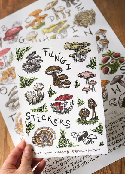 Fungi and Mushroom Sticker Set
