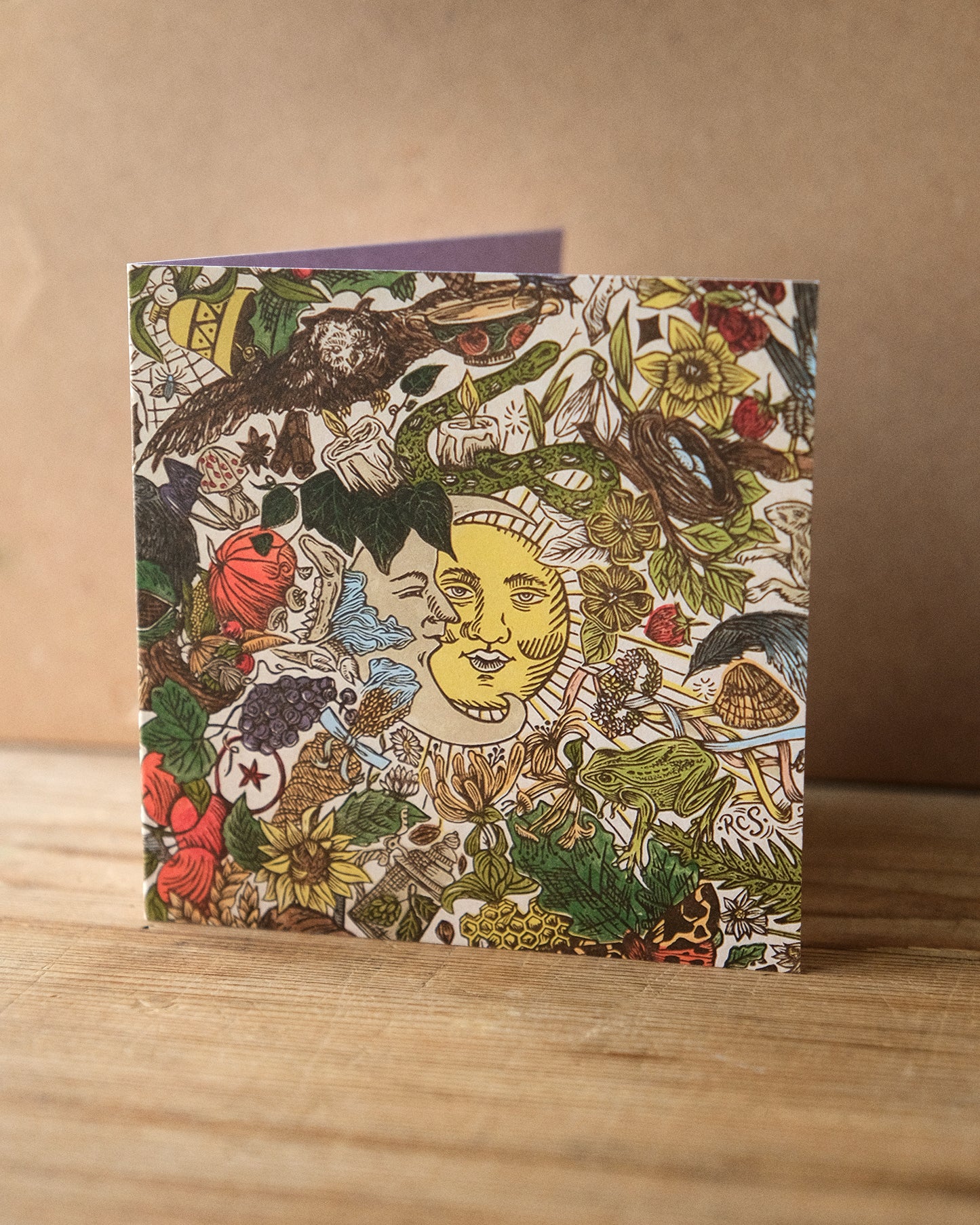 The Wheel Of The Year Pagan Nature Greetings Card