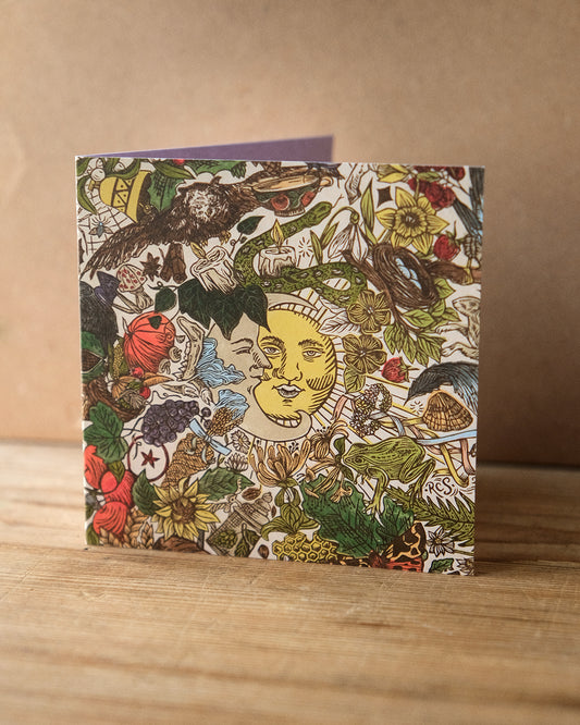 The Wheel Of The Year Pagan Nature Greetings Card