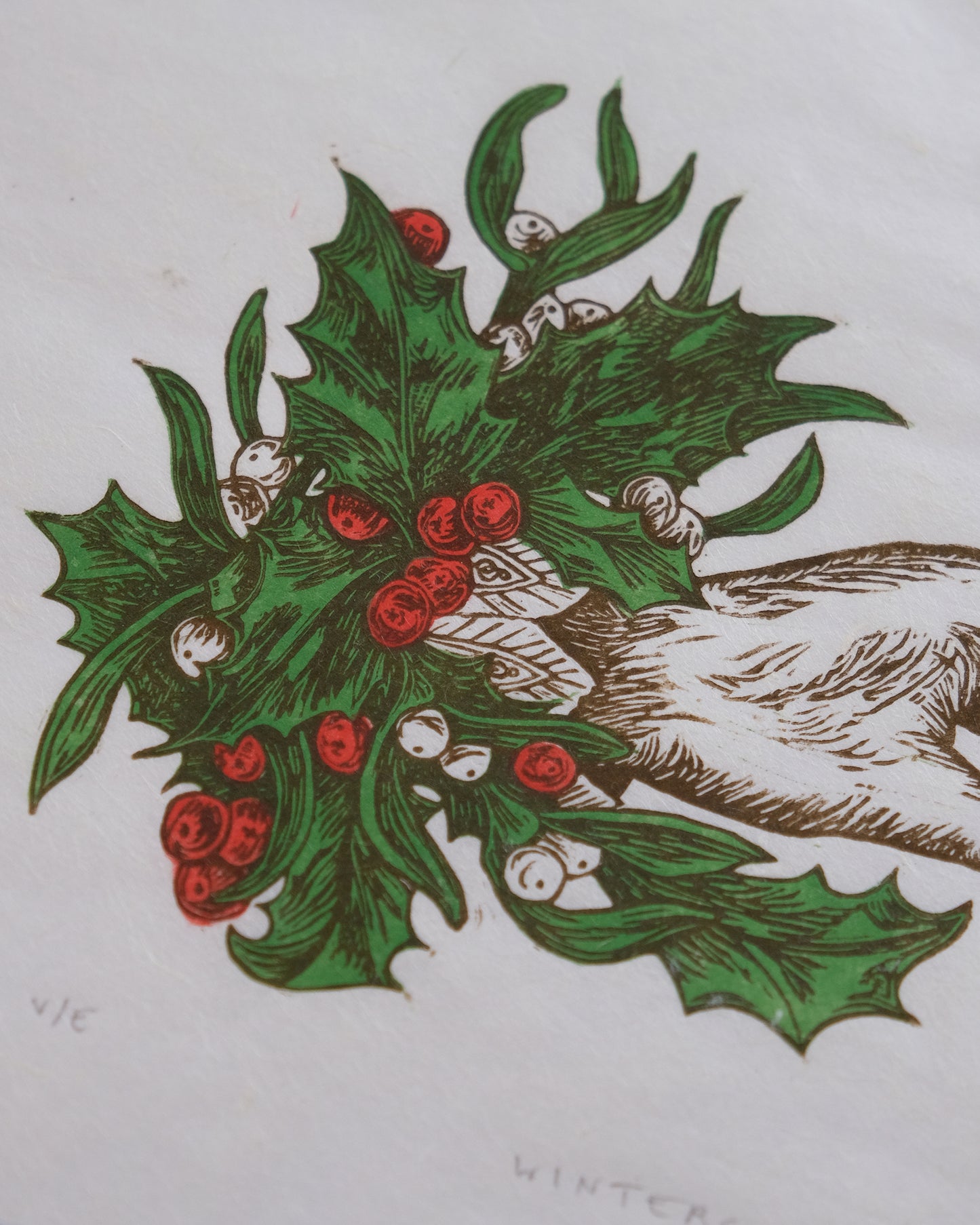 Wintersong - Lino Print